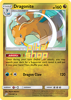 Pokémon
 Team Up 119/181 Dragonite Holo - PikaShop