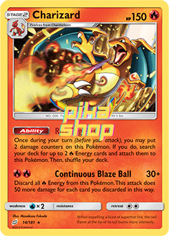 Pokemon Team Up 014/181 Charizard Reverse Holo Pokemon Team Up 014/181 Charizard Reverse Holo