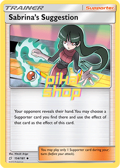 Pokémon
 Team Up 154/181 Sabrina's Suggestion Reverse Holo - PikaShop