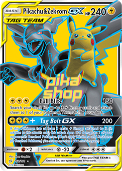 Pokémon
 Team Up 162/181 Pikachu & Zekrom GX Tag Team Full Art - PikaShop