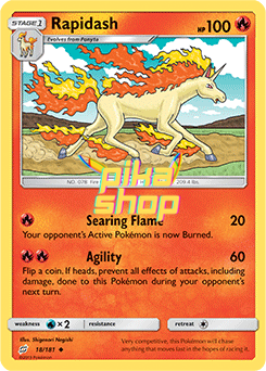 Pokémon
 Team Up 018/181 Rapidash Reverse Holo - PikaShop