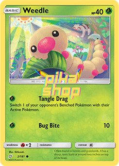 Pokémon
 Team Up 002/181 Weedle Reverse Holo - PikaShop
