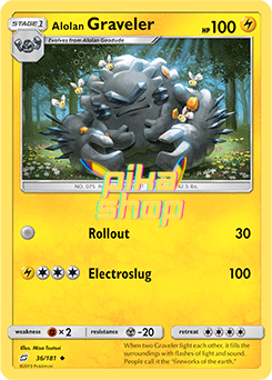 Pokémon
 Team Up 036/181 Alolan Graveler Reverse Holo - PikaShop