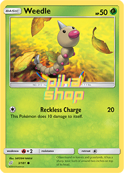 Pokémon
 Team Up 003/181 Weedle Reverse Holo - PikaShop