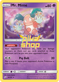 Pokémon
 Team Up 066/181 Mr. Mime Reverse Holo - PikaShop