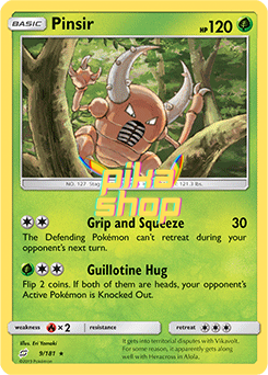 Pokémon
 Team Up 009/181 Pinsir Reverse Holo - PikaShop