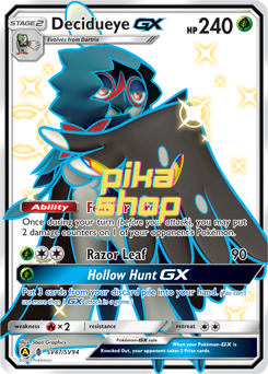 Pokémon
 Hidden Fates Shiny Vault SV47/SV94 Decidueye GX Full Art Shiny - PikaShop