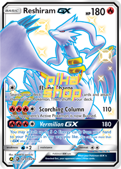 Pokémon
 Hidden Fates Shiny Vault SV51/SV94 Reshiram GX Full Art Shiny - PikaShop