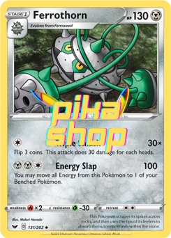 Pokemon Sword & Shield Base 131/202 Ferrothorn Reverse Holo