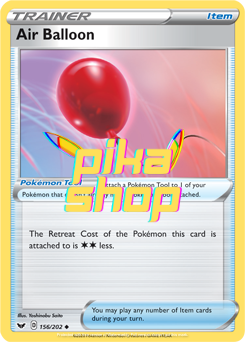 Pokemon
 Sword & Shield Base 156/202 Air Balloon Reverse Holo