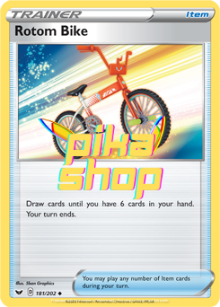 Pokemon Sword & Shield Base 181/202 Rotom Bike