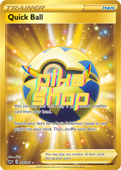 Pokemon
 Sword & Shield Base 216/202 Quick Ball Secret Rare