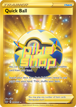 Pokemon Sword & Shield Base 216/202 Quick Ball Secret Rare Pokemon Sword & Shield Base 216/202 Quick Ball Secret Rare