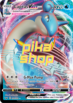 Pokemon Sword & Shield Base 050/202 Lapras VMAX Full Art
