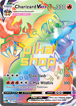 Pokémon
 Champions Path 74/73 Charizard VMAX Rainbow Rare