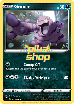 Pokémon Darkness Ablaze 100/189 Grimer Reverse Holo