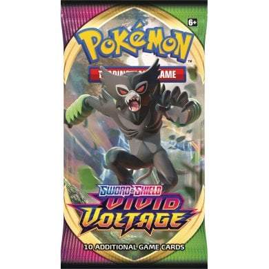 vivid voltage booster box uk Pokemon Each Pokmon TCG booster pack contains 10 cards Pokemon Sword and Shield Vivid
