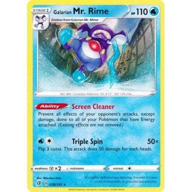 Pokémon Rebel Clash 038/192 Galarian Mr. Rime - PikaShop