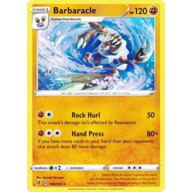 Pokémon Rebel Clash 104/192 Barbaracle - PikaShop