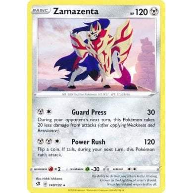 Pokémon Rebel Clash 140/192 Zamazenta (Non-Holo) - PikaShop