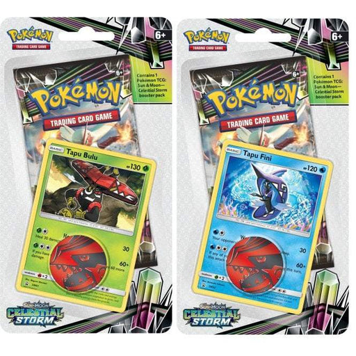 Pokémon Sm Celestial Storm 1 Pack Blister Bundle Of 2 (Tapu Fini And Tapu Bulu) - PikaShop