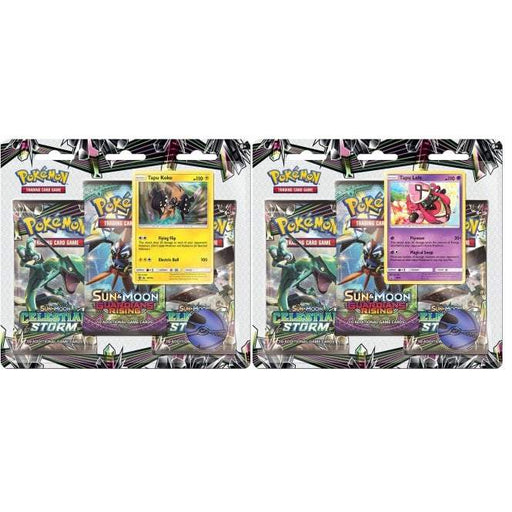 Pokémon Sm Celestial Storm 3-pack Blister Bundle Of 2 (Tapu Koko And Tapu Lele) - PikaShop