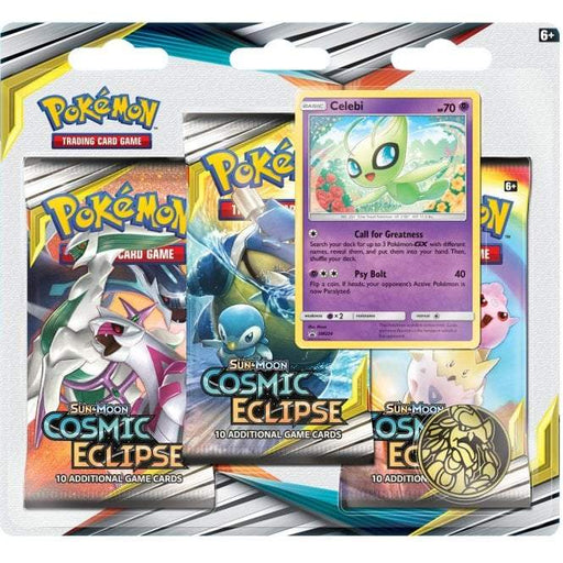 Pokémon Sm Cosmic Eclipse 3 Pack Blister Celebi - PikaShop
