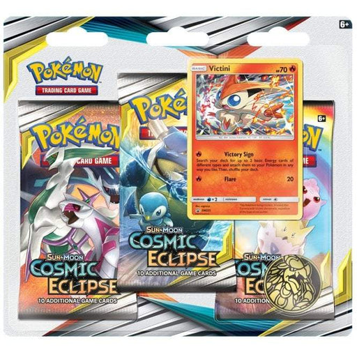 Pokémon Sm Cosmic Eclipse 3 Pack Blister Victini - PikaShop