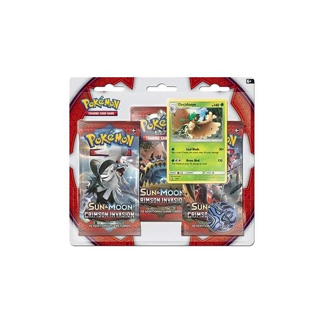 Pokémon Sm Crimson Invasion 3 Pack Blister Decidueye - PikaShop