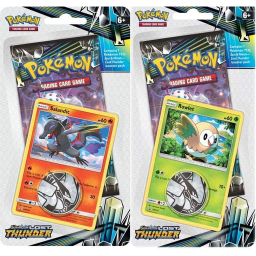 Pokémon Sm Lost Thunder 1 Pack Blister Bundle Of 2 (Rowlet & Salandit) - PikaShop
