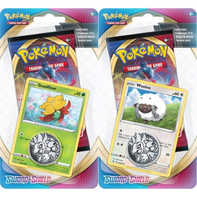 Pokémon Sword & Shield (Base) 1 Pack Blister Bundle Of 2 (Gossifleur & Wooloo) - PikaShop