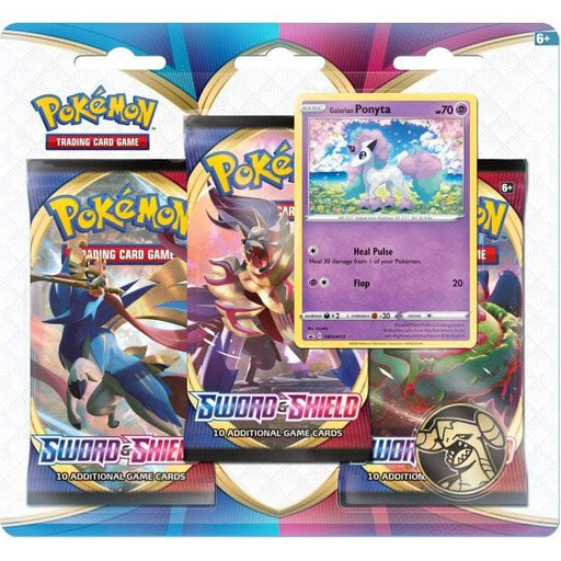 Pokémon Sword & Shield (Base) 3 Pack Blister Galarian Ponyta - PikaShop