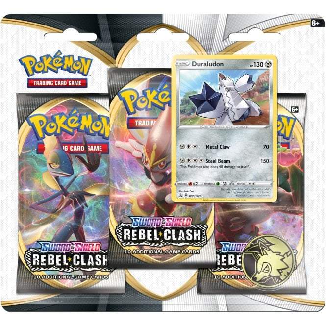 Pokémon Rebel Clash 3 Pack Blister Duraludon - PikaShop