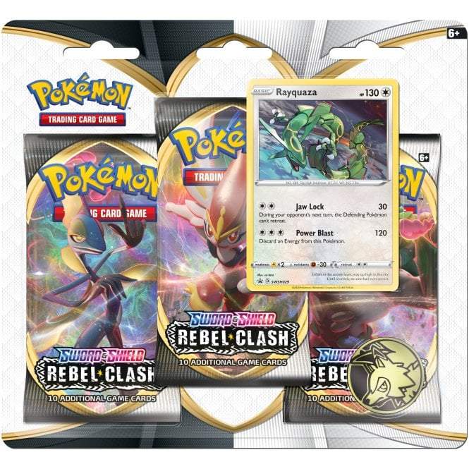 Pokemon Rebel Clash 3 Pack Blister Rayquaza - PikaShop