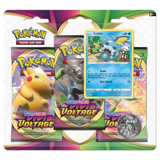 Pokémon Swsh Vivid Voltage 3 Pack Blister Sobble - PikaShop